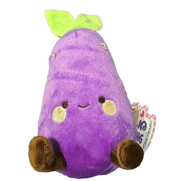 Edward the Eggplant 8" Plush Size Toy Plushie by Honeymaru Wink Wink NEW - Picture 12 of 13